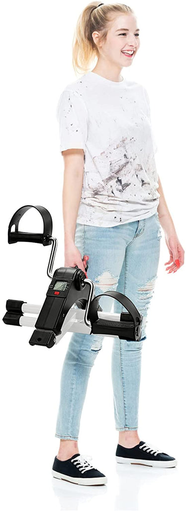 BMOT Mini-Heimtrainer Fitness Fahrrad Beintrainer mit LCD-Display